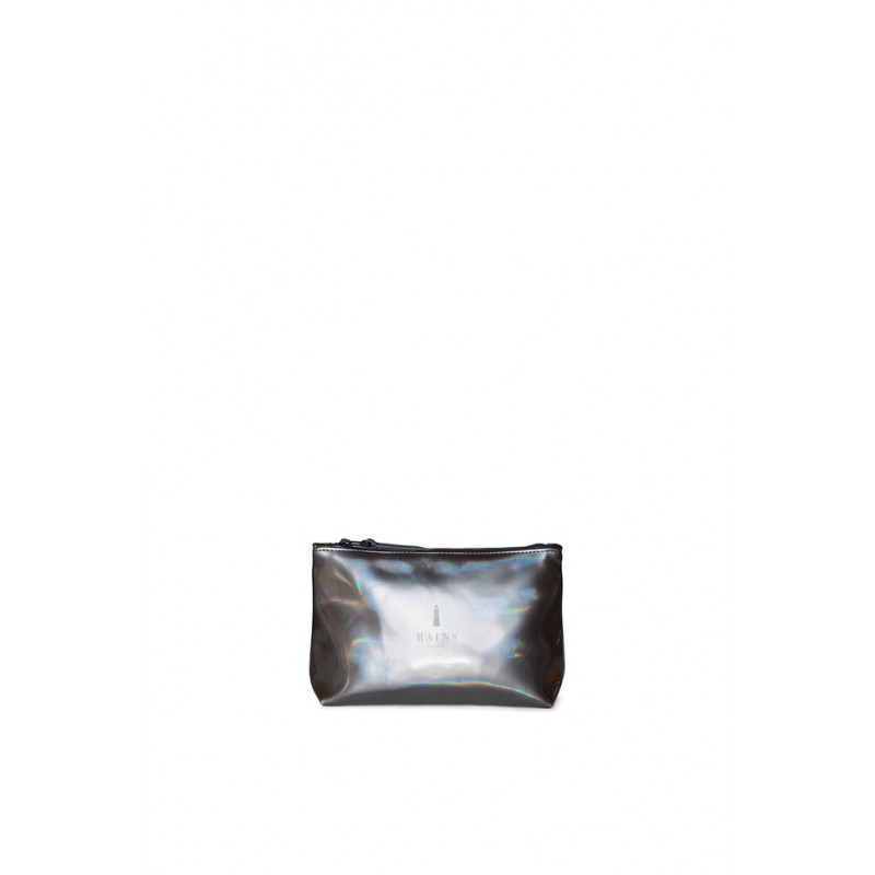 Cosmetic Bag Holographic Steel