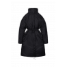 Long Padded Nylon W Coat Black